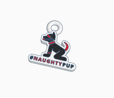 Anhänger - #NAUGHTYDPUP