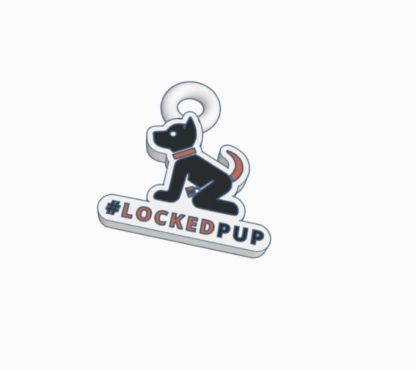Anhänger - #LOCKEDPUP
